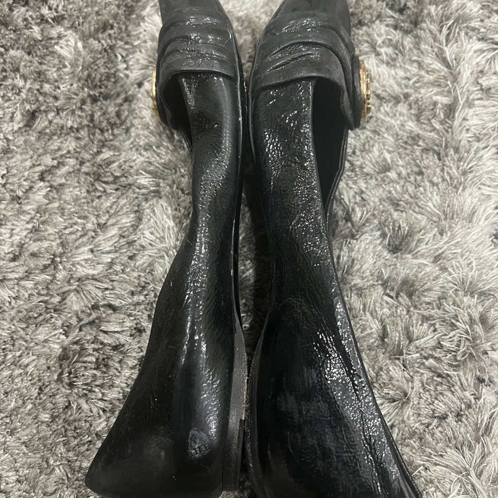 GUCCI Logo Hysteria Embellished Patent Ballerina Flats - Picture 4 of 10